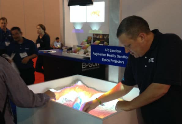 Augmented reality sandbox at ISTE 