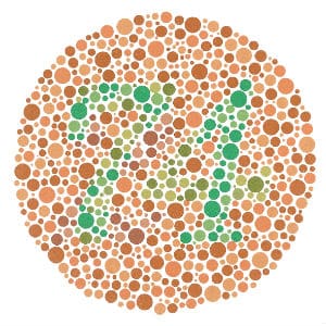 Ishihara Colour blindness test 