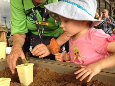 Learning gardening tips at the Sydney Royal Easter Show 