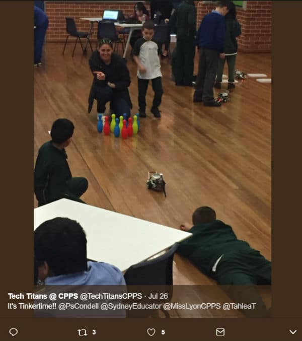 Lego bowling at robotics TPL 