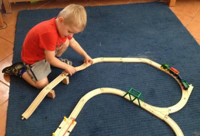 Making a wooden train set