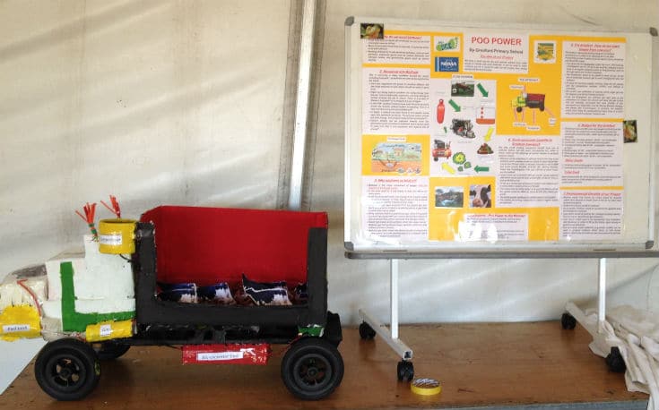 Methane powered truck artwork by Gresford Public School 