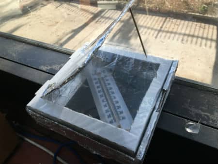 Pizza box solar oven 