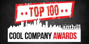 Top 100 Cool Company 2016 by Anthill Magazine