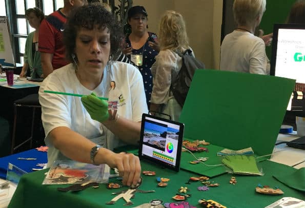 iPad and green screen storytelling at ISTE 