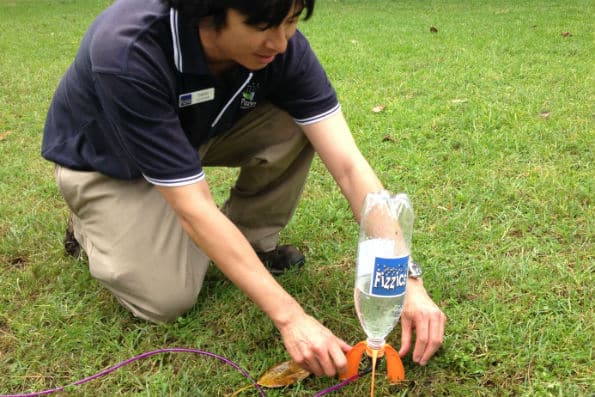 Liquifly water rocket in action