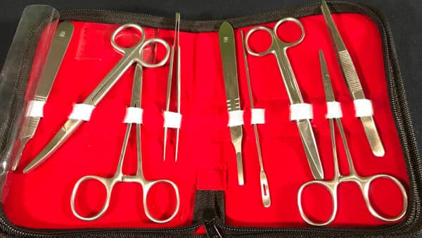 9 piece dissection open kit