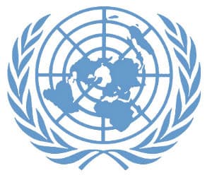 Blue United Nations logo