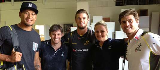 With the Wallabies 2014