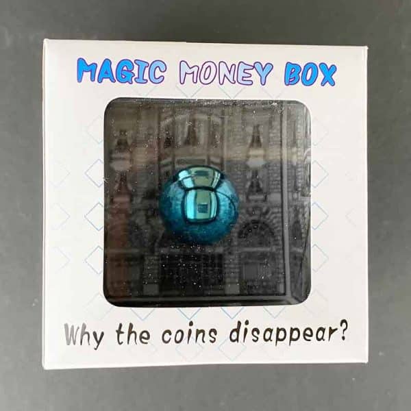 Magic money box illusion in packaging