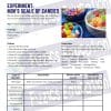 Moh's hardness scale worksheet showing an activity with candy